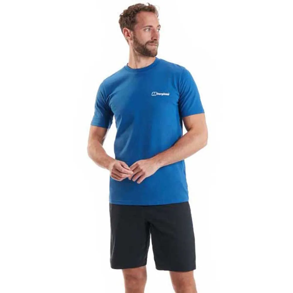 Berghaus Mont Blanc Mtn Kortarmet T-skjorte, Blue