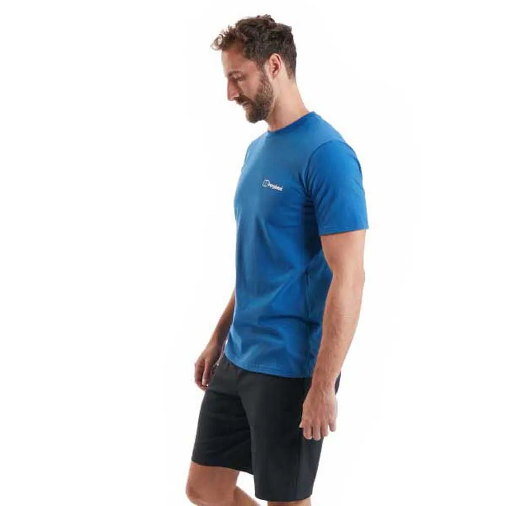 Berghaus Mont Blanc Mtn Kortarmet T-skjorte, Blue