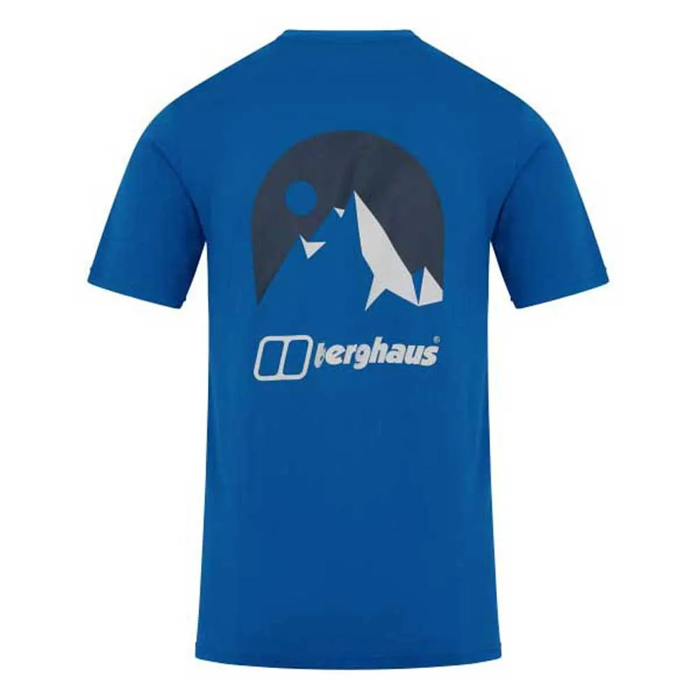 Berghaus Mont Blanc Mtn Kortarmet T-skjorte, Blue