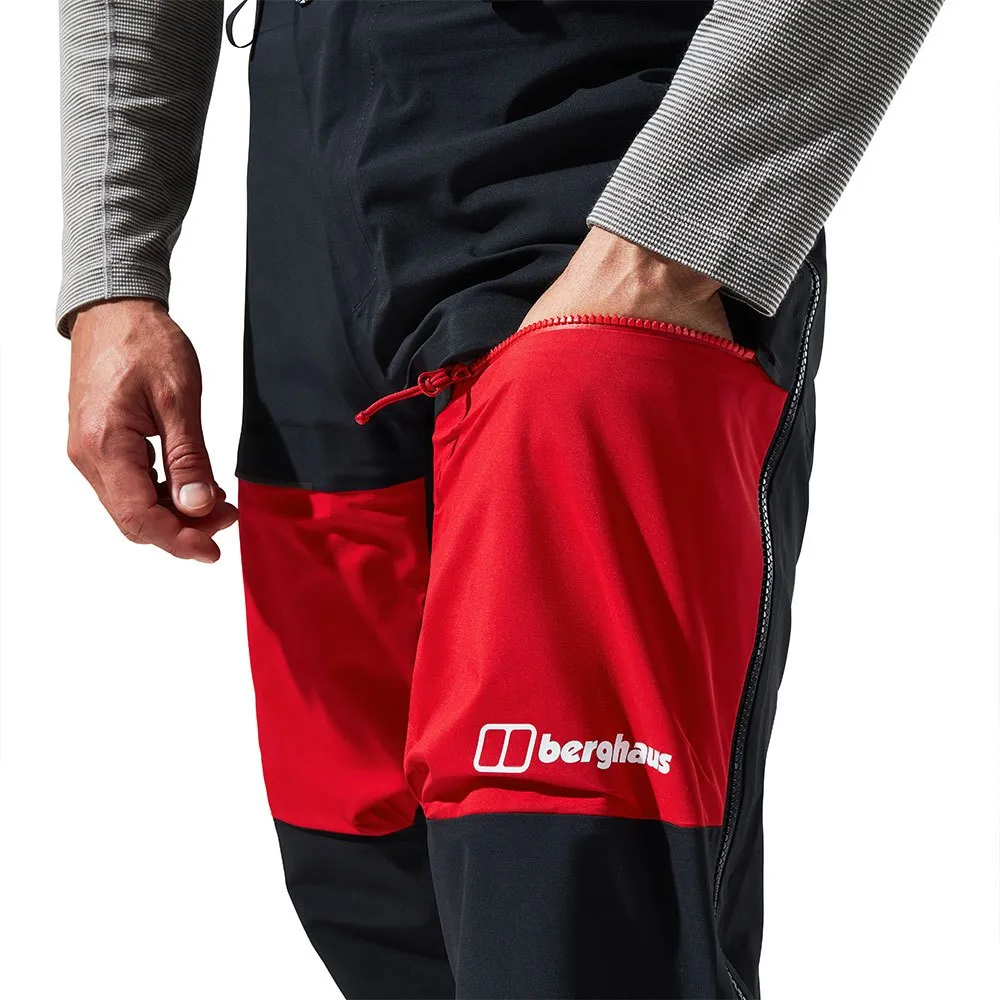 Berghaus Mtn Guide Goretex Pro Bukser, Jet black / goji berry