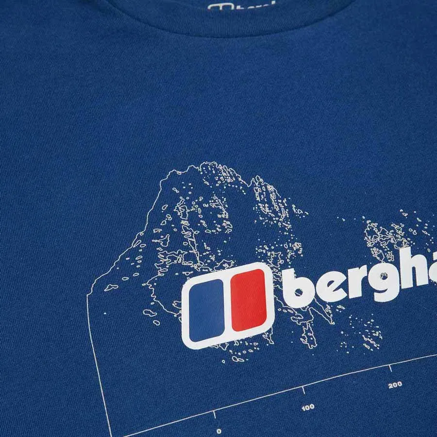 Berghaus Mtn Width Kortarmet T-skjorte, Murky marine