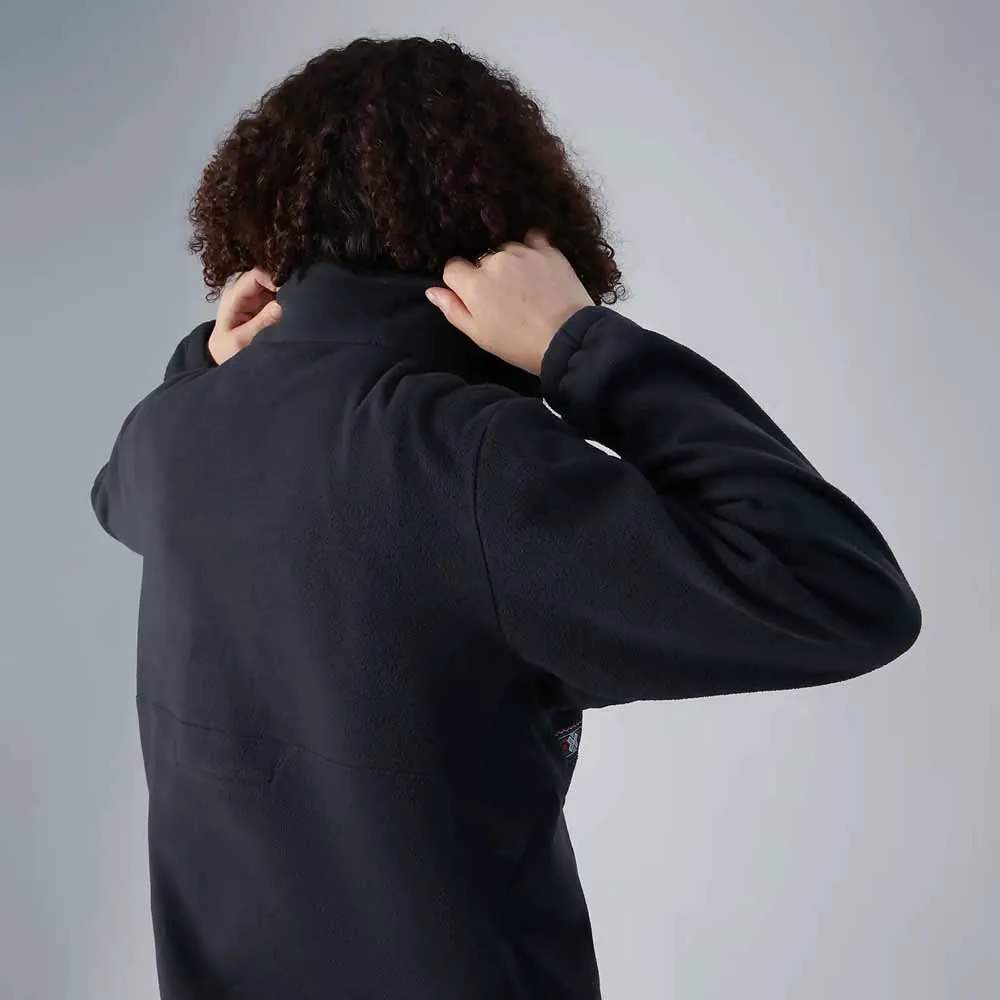 Berghaus Oversized Aztec Fleecejakke Med Halv Glidelås, Jet black Berghaus Oversized Aztec Fleecejakke Med Halv Glidelås, Jet black