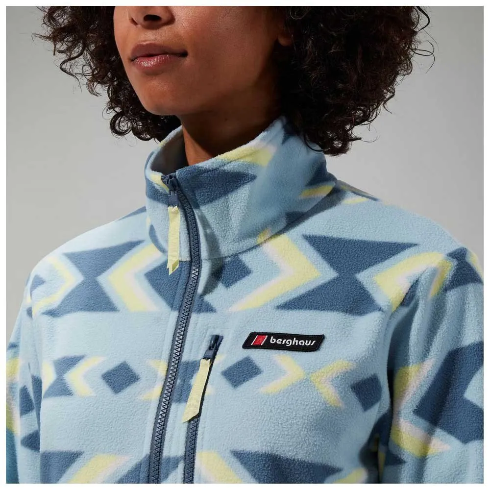 Berghaus Prism Printed Trango Fleecejakke Med Halv Glidelås