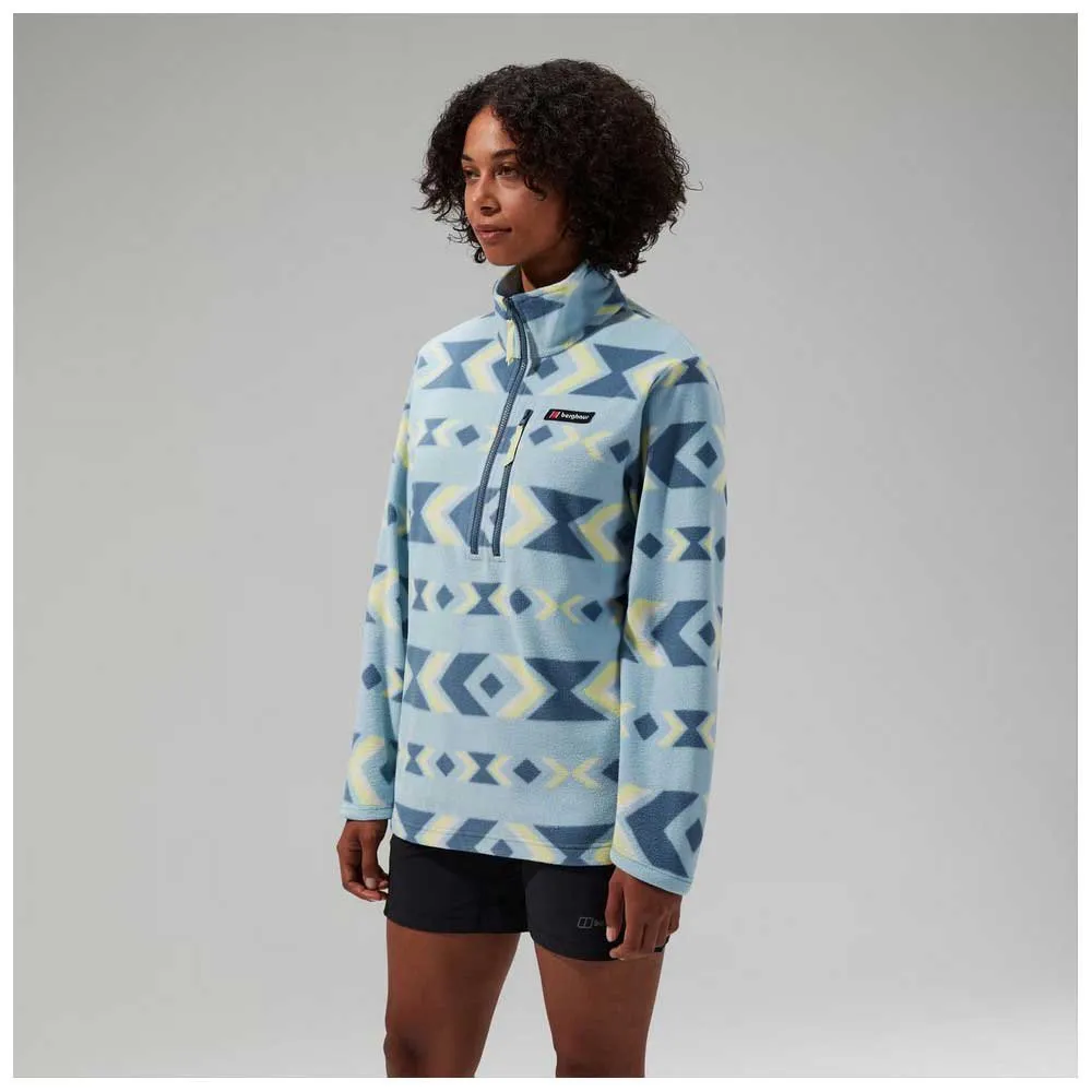 Berghaus Prism Printed Trango Fleecejakke Med Halv Glidelås