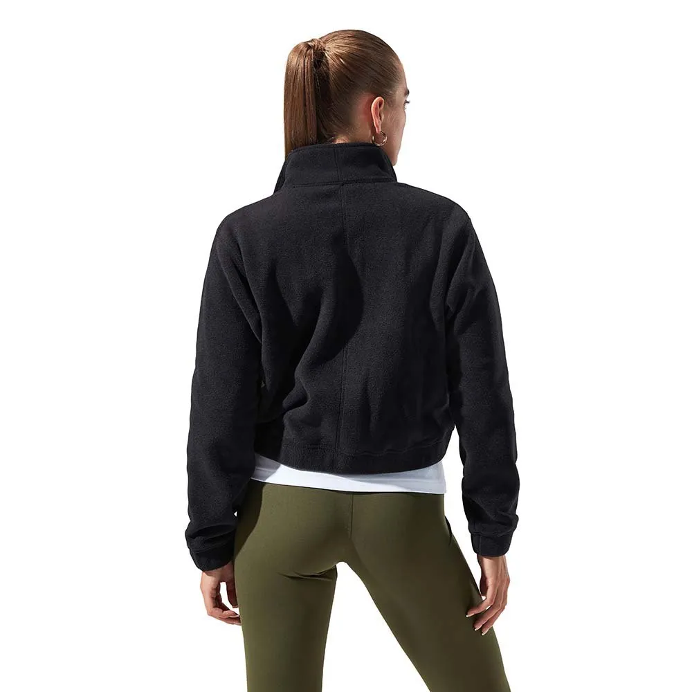 Berghaus Urb Cropped Co-ord Fleecejakke Med Full Glidelås, Jet black