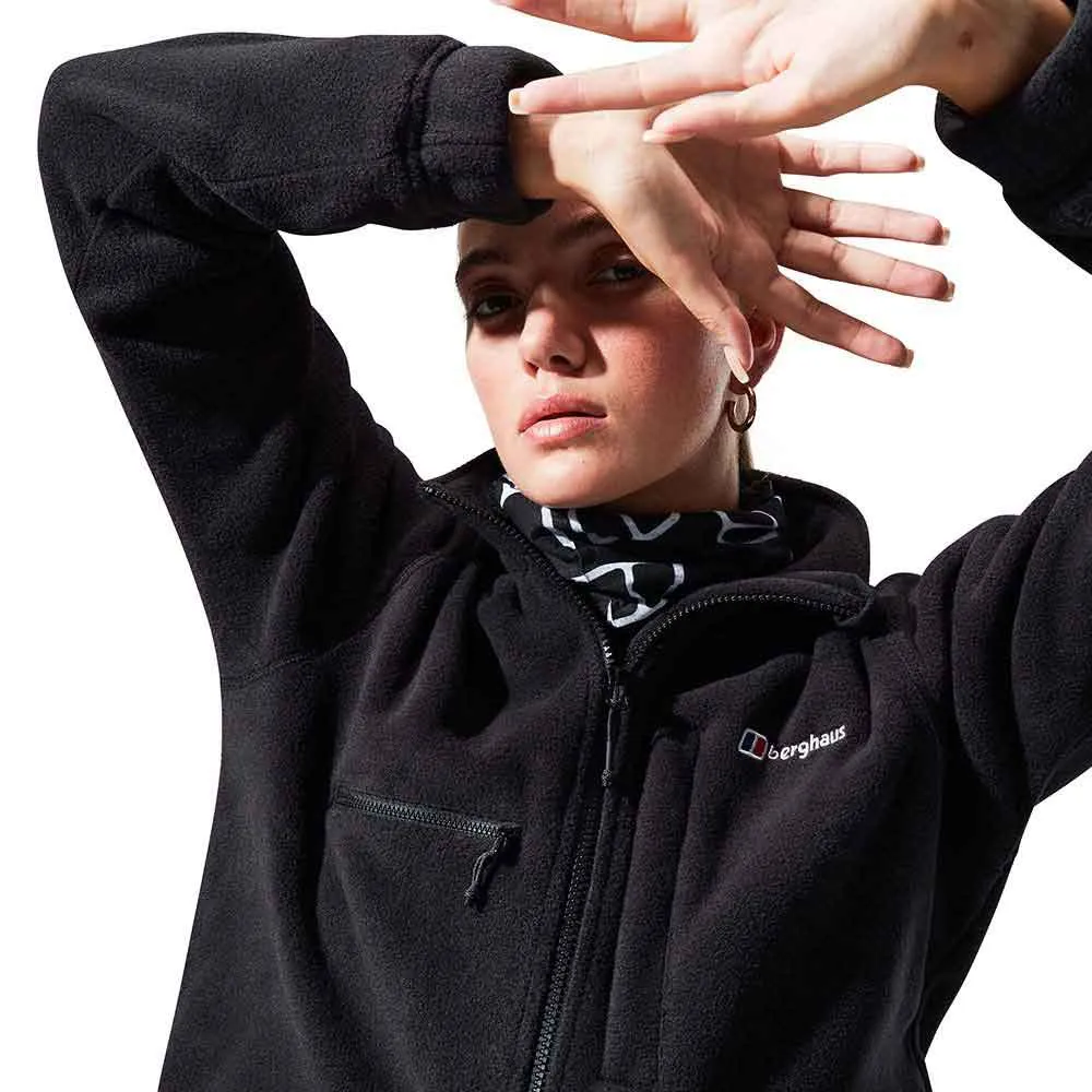 Berghaus Urb Cropped Co-ord Fleecejakke Med Full Glidelås, Jet black
