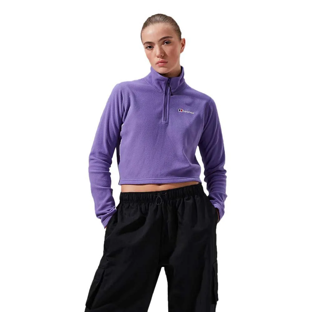 Berghaus Urb Prism Crop Fleecejakke Med Halv Glidelås Berghaus Urb Prism Crop Fleecejakke Med Halv Glidelås
