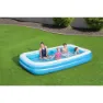 Bestway 305x183x46 Cm Rektangulært Oppblåsbart Basseng unisex, Blue / white, 850L