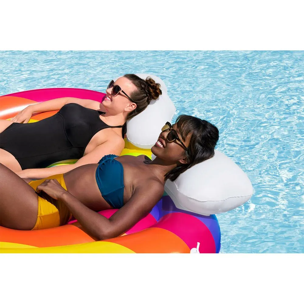 Bestway 43722 Rainbow Dreams Oppblåsbar øy unisex, 175 x 163cm