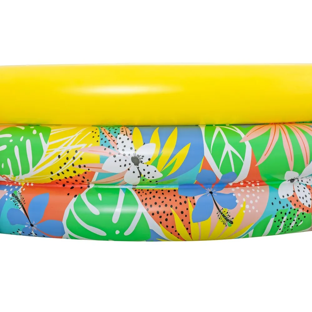 Bestway 51203 Tropical Ø168x38 Cm Rund Oppblåsbar Basseng unisex, Multicolour, Ø168 x 38cm