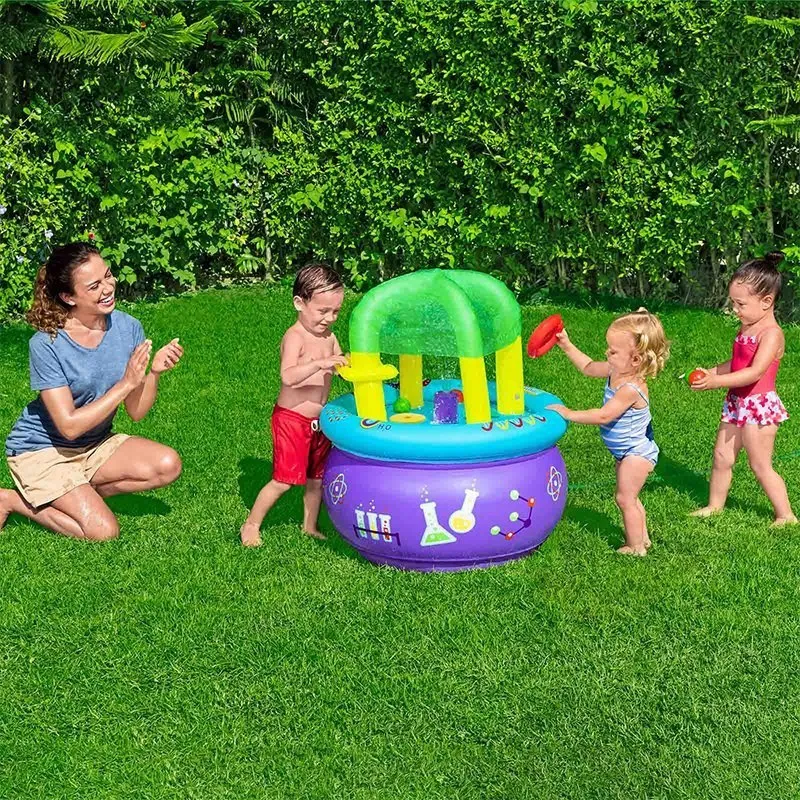 Bestway 52573 Oppblåsbar Læringsbord unisex, Multicolor, 76 x 76 x 88cm