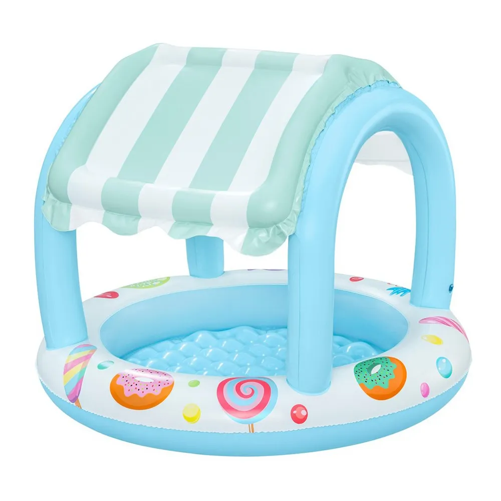 Bestway 52638 Søtsakbutikk Skyggelagt Barnebasseng unisex, Multicolour, 104 x 84cm