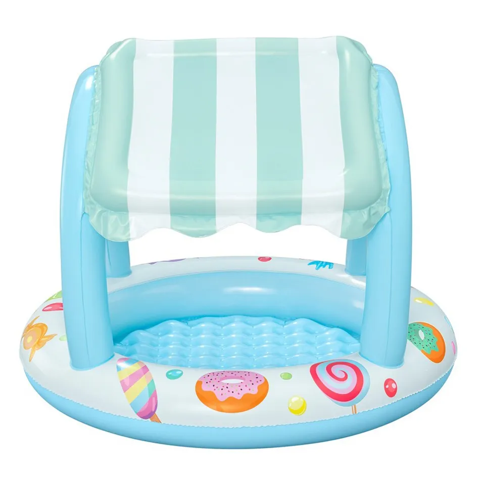 Bestway 52638 Søtsakbutikk Skyggelagt Barnebasseng unisex, Multicolour, 104 x 84cm