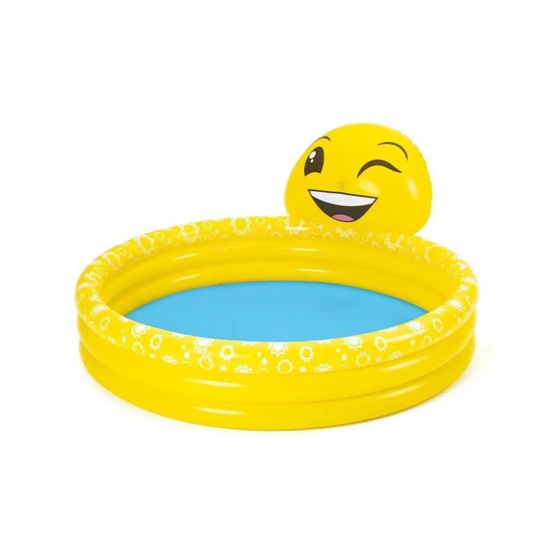 Bestway 53081 Rund Oppblåsbar Basseng unisex, Yellow / blue, 165 x 144 x 69cm Bestway 53081 Rund Oppblåsbar Basseng unisex, Yellow / blue, 165 x 144 x 69cm