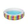 Bestway 54443 Rund Oppblåsbar Basseng unisex, Multicolor, 206 x 206 x 51cm