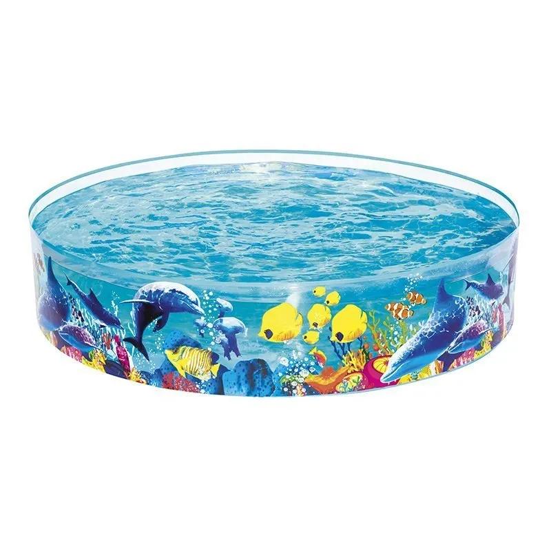 Bestway 55030 Rund Oppblåsbar Basseng unisex, Blue, 183 x 38cm Bestway 55030 Rund Oppblåsbar Basseng unisex, Blue, 183 x 38cm
