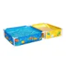 Bestway 561 Kvadratisk Rørformet Flyttbart Basseng Med Sandkasse, Blue / yellow, 213 x 122 x 30.5cm