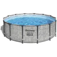 Bestway 5619d Steel Pro Max Ø427x122cm Rundt Rørbasseng Bestway 5619d Steel Pro Max Ø427x122cm Rundt Rørbasseng