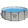 Bestway 5619d Steel Pro Max Ø427x122cm Rundt Rørbasseng, Grey / blue, 15232L
