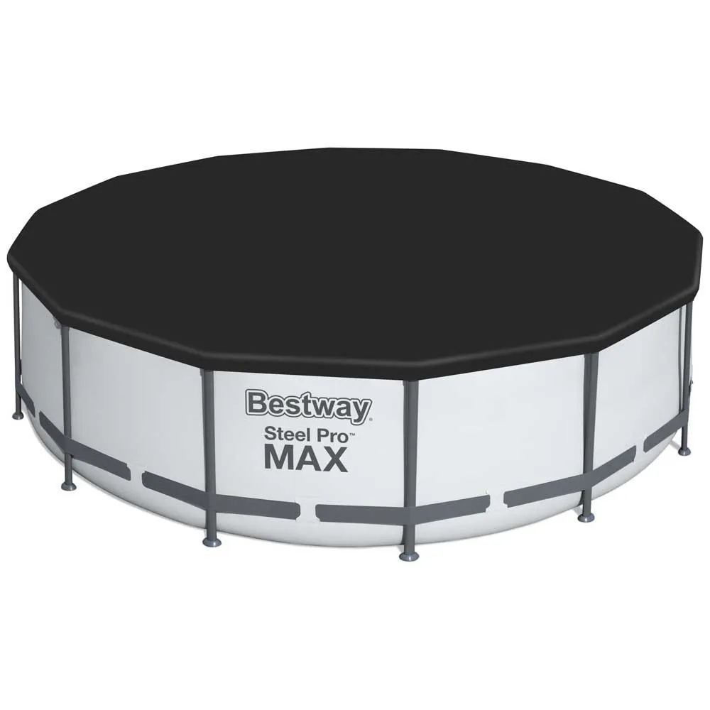 Bestway 5619d Steel Pro Max Ø427x122cm Rundt Rørbasseng, Grey / blue, 15232L