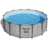 Bestway 5619d Steel Pro Max Ø427x122cm Rundt Rørbasseng, Grey / blue, 15232L