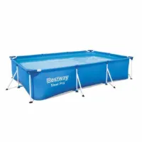 Bestway 56404 Steel Pro 300x201x66cm Rektangulært Rørbasseng Uten Filter/renser Bestway 56404 Steel Pro 300x201x66cm Rektangulært Rørbasseng Uten Filter/renser