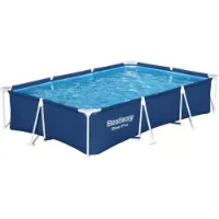 Bestway 56411 Steel Pro 300x201x66cm Rektangulært Rørbasseng Bestway 56411 Steel Pro 300x201x66cm Rektangulært Rørbasseng