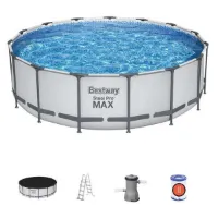 Bestway 56438 Steel Pro Max Ø457x122cm Rundt Rørbasseng Bestway 56438 Steel Pro Max Ø457x122cm Rundt Rørbasseng