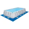 Bestway 56466 Power Steel 549x274x122cm Rektangulært Rørbasseng, Grey / blue, 14812L