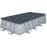 Bestway 56466 Power Steel 549x274x122cm Rektangulært Rørbasseng, Grey / blue, 14812L