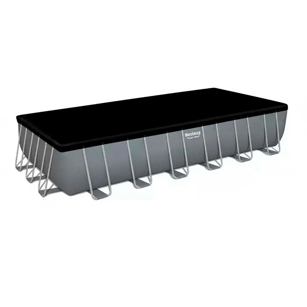 Bestway 56475 Power Steel 732x366x132cm Rektangulært Rørbasseng, Grey / blue, 30045L