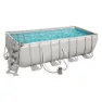 Bestway 56670 Power Steel 488x244x122cm Rektangulært Rørbasseng, Grey / blue, 11532L