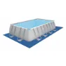 Bestway 56670 Power Steel 488x244x122cm Rektangulært Rørbasseng, Grey / blue, 11532L