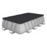 Bestway 56670 Power Steel 488x244x122cm Rektangulært Rørbasseng, Grey / blue, 11532L