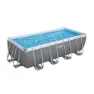 Bestway 56671 Power Steel 488x244x122cm Rektangulært Rørbasseng, Grey / blue, 11532L