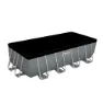 Bestway 56671 Power Steel 488x244x122cm Rektangulært Rørbasseng, Grey / blue, 11532L