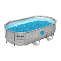 Bestway 56714 Power Steel Swim Vista 427x250x100cm Ovalt Rørbasseng Bestway 56714 Power Steel Swim Vista 427x250x100cm Ovalt Rørbasseng