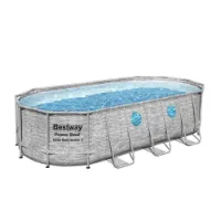 Bestway 56716 Power Steel Swim Vista 549x274x122cm Ovalt Rørbasseng Bestway 56716 Power Steel Swim Vista 549x274x122cm Ovalt Rørbasseng