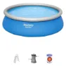 Bestway 57289 Fast Set Ø457x122cm Rund Oppblåsbar Basseng unisex, Blue, 13807L