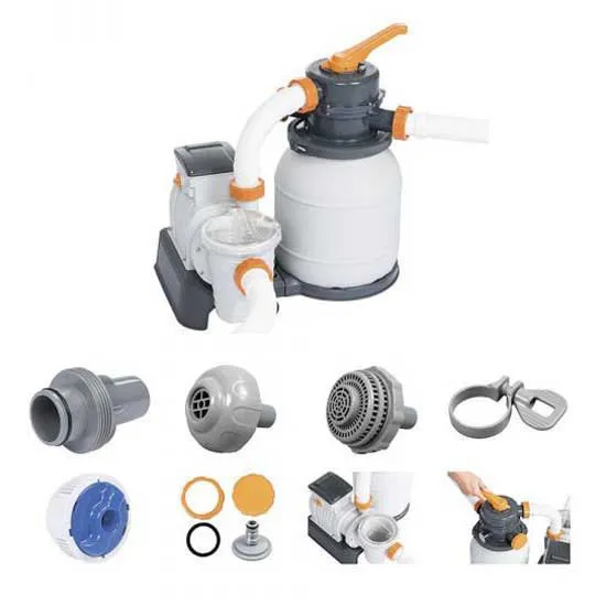 Bestway 58497 5678l/t Sandfilter unisex, Grey, One Size Bestway 58497 5678l/t Sandfilter unisex, Grey, One Size