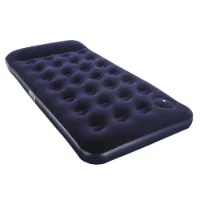 Bestway 67224 Twin Easy Inflate Flocked 188x99x28 Cm Enkel Luftmadrass Med Innebygd Pumpe