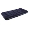 Bestway 67224 Twin Easy Inflate Flocked 188x99x28 Cm Enkel Luftmadrass Med Innebygd Pumpe, Navy, 188 x 99 x 28cm