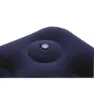 Bestway 67224 Twin Easy Inflate Flocked 188x99x28 Cm Enkel Luftmadrass Med Innebygd Pumpe, Navy, 188 x 99 x 28cm
