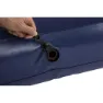 Bestway 67681 Double 191x137x30 Cm Enkel Luftmadrass Med Innebygd Pumpe, Navy, 191 x 137 x 30cm
