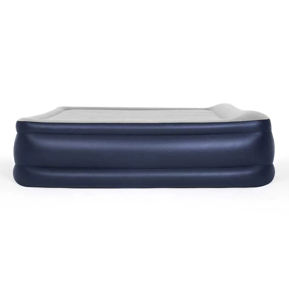Bestway 67692 Double 203x193x56 Cm Dobbel Luftmadrass Med Innebygd Pumpe, Multicolour, 203 x 193 x 56cm