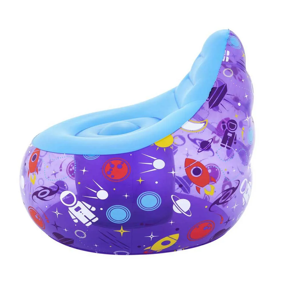 Bestway 75122 Astro Glow Led Junior Luftstol unisex, Multicolour, 72 x 72 x 64cm