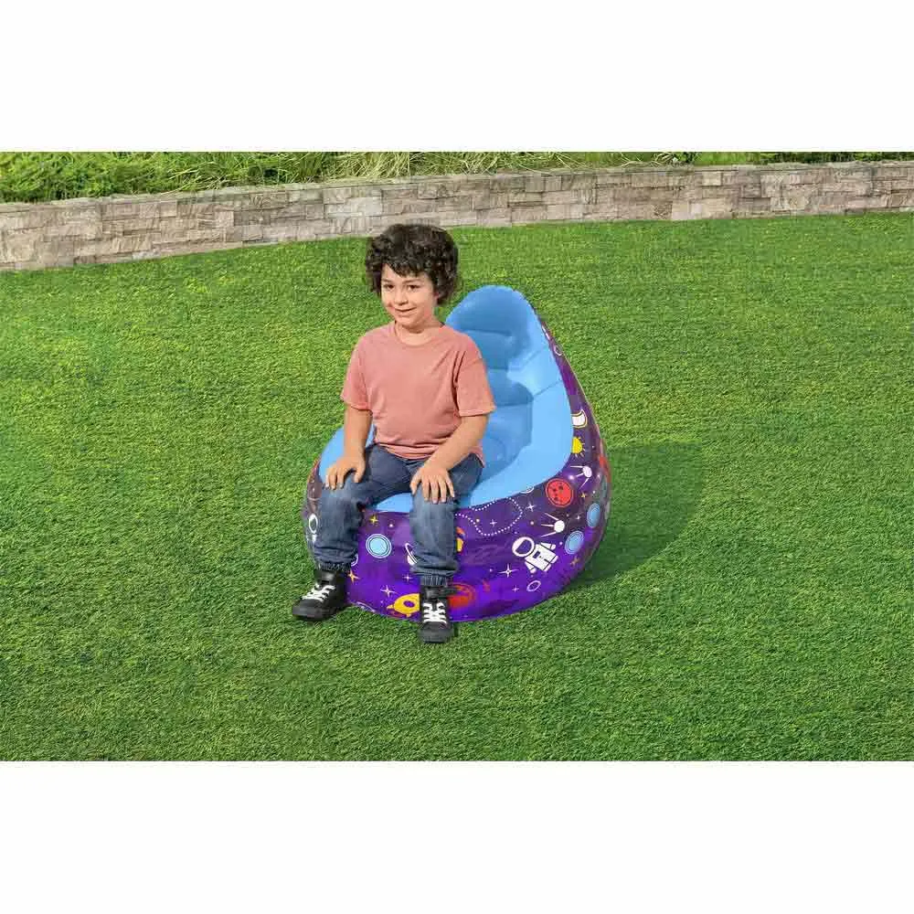 Bestway 75122 Astro Glow Led Junior Luftstol unisex, Multicolour, 72 x 72 x 64cm