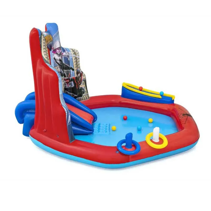 Bestway 98793 Marvel Spider-man 211x206x127 Cm Vannlekesenter unisex, Multicolour, 211 x 206 x 127cm