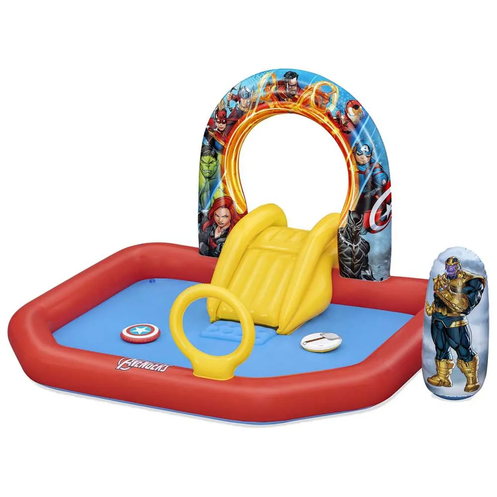 Bestway 98800 Avengers 211x198x125 Cm Vannlekesenter unisex, Multicolour, 211 x 198 x 125cm