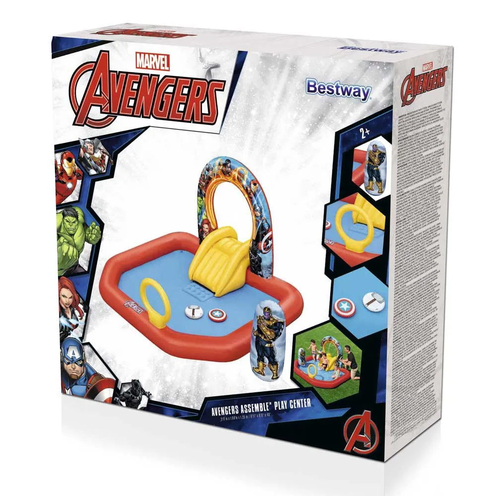 Bestway 98800 Avengers 211x198x125 Cm Vannlekesenter unisex, Multicolour, 211 x 198 x 125cm